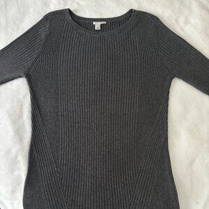 Halogen Grey Fitted Sweater